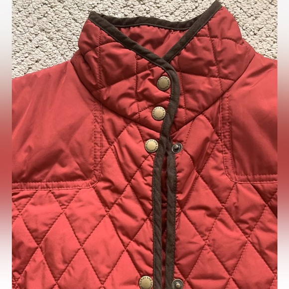 Women’s Lands End Quilted Jacket, Barn Jacket, M, 10-12, Red, EUC - Picture 4 of 6